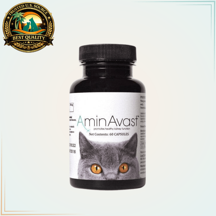 AminAvast Kidney Support Sprinkle Capsules for Cats 300mg 60 Capsules - Calvetsupply