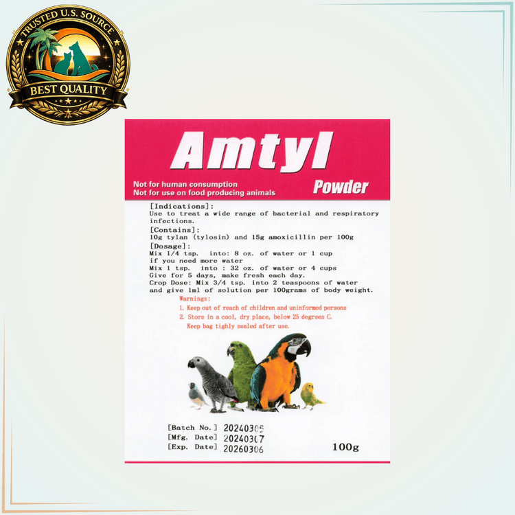 Amtyl 100g Broad-Spectrum Antibiotic - Calvetsupply