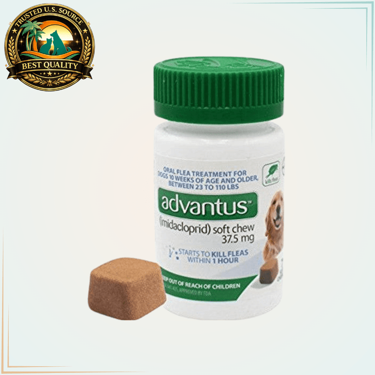 Bayer Advantus Oral Flea Treatment for Dogs 30 Chews 23-110 lbs - Calvetsupply