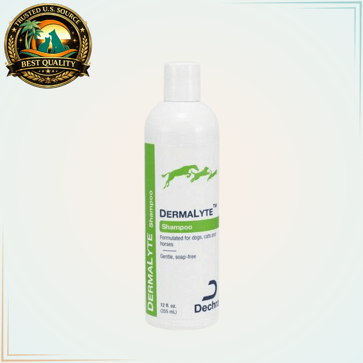 DermaLyte Hypo Alergenic Shampoo for Dogs, Cats and Horses 12 Oz - Calvetsupply