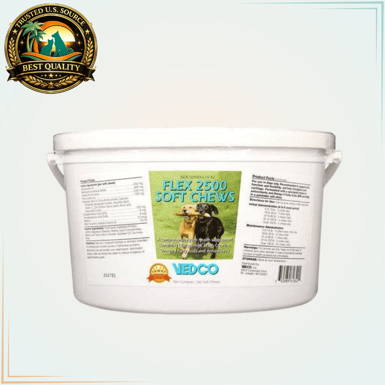 Flex 2500 Joint Support for Dogs 240 Soft Chews - Calvetsupply