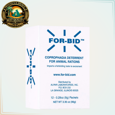 For-bid for Dogs Stop Stool Eating Coprophagia (12 Packets) - Calvetsupply