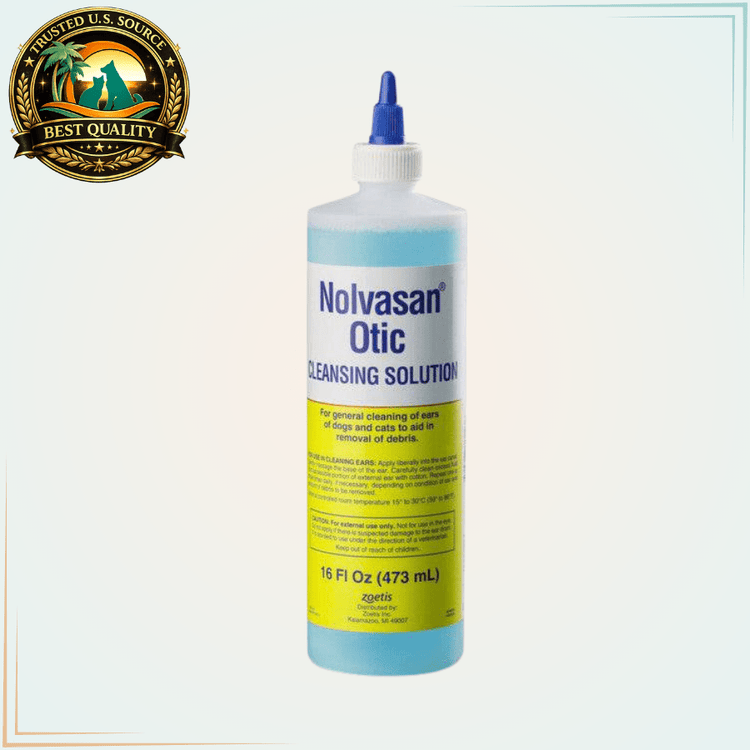 Nolvasan Otic Ear Cleanser for Dogs & Cats 16 fl. oz. - Calvetsupply