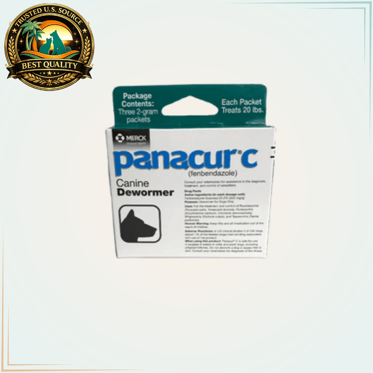 Panacur C Dewormer for Dogs (3 Packets) 2 Gram - Calvetsupply