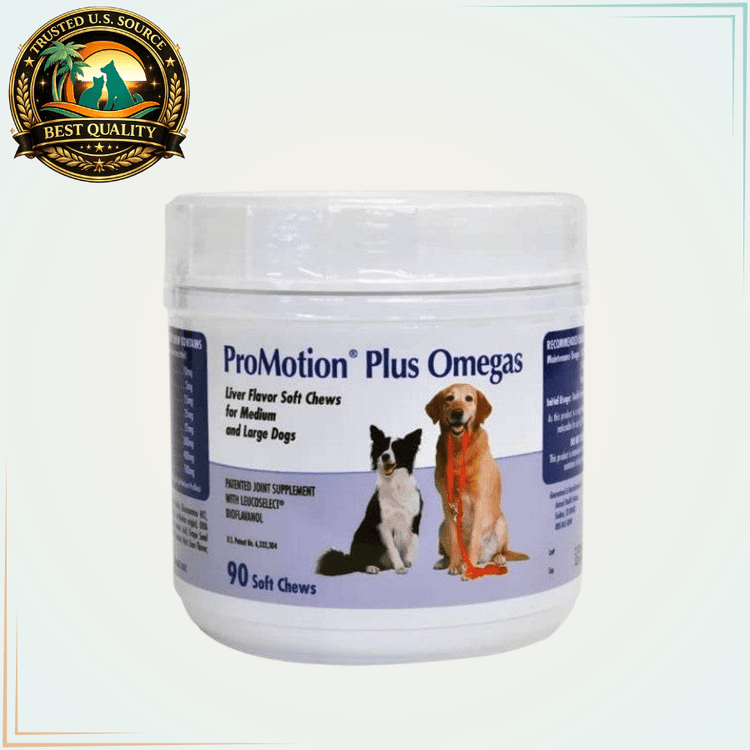 ProMotion Plus Omegas for Medium and Large Dogs - 90 Soft Chews - Calvetsupply