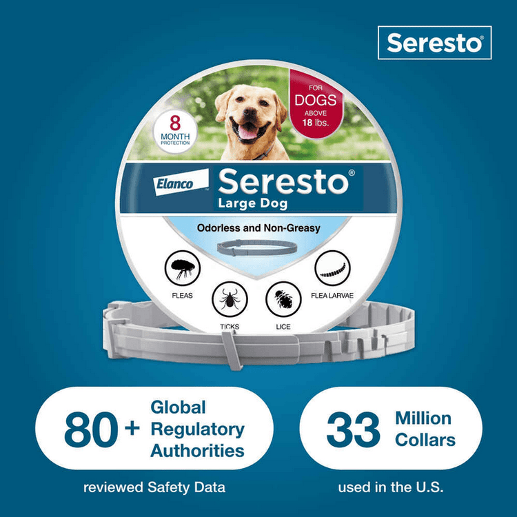 Seresto Flea and Tick Collar for Large Dogs - Calvetsupply