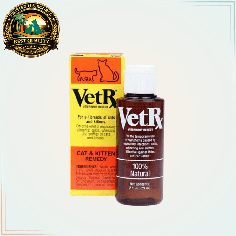 VetRx Cat & Kitten Aid - Respiratory Function Support for Felines 2 Oz - Calvetsupply