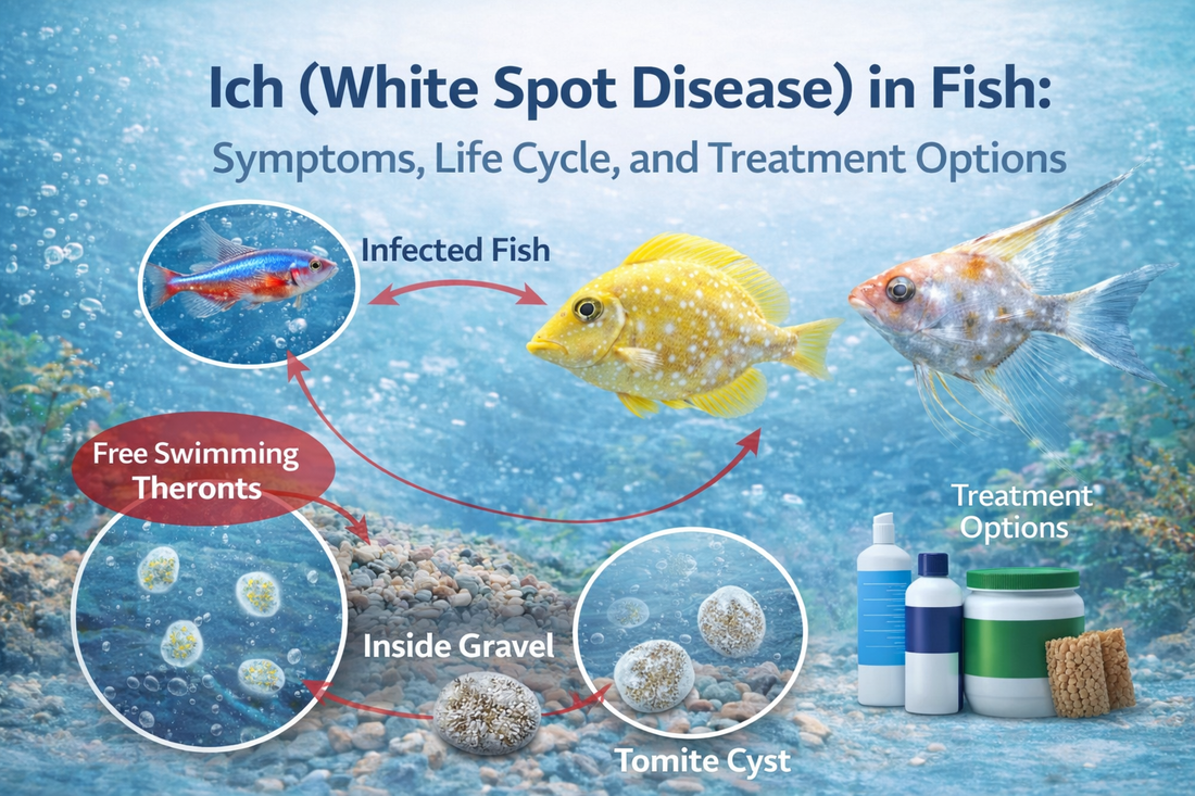 Ich (White Spot Disease) in Fish: Symptoms, Life Cycle, and Treatment Options - Calvetsupply