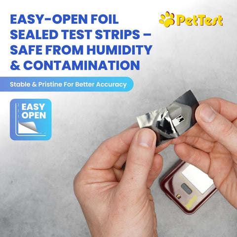 Advocate | PetTest Individually Foil-Wrapped Test Strips (50 Strips) - Calvetsupply