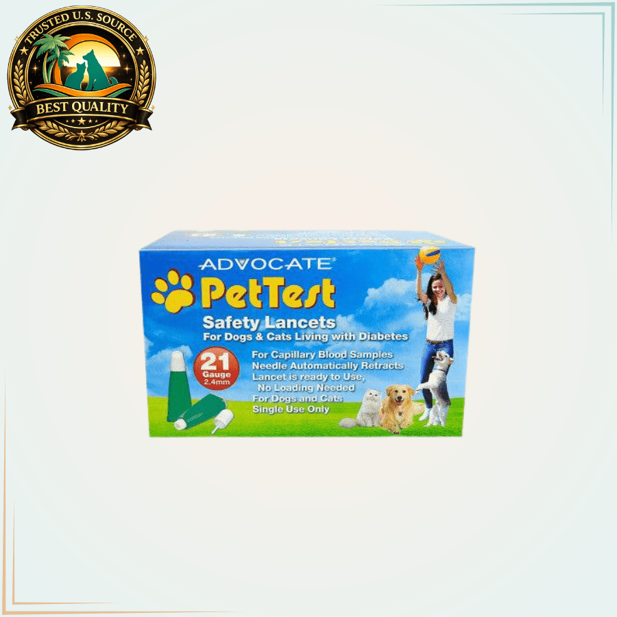 Advocate PetTest Safety Lancets - 21 Gauge - 100 Lancets - Calvetsupply