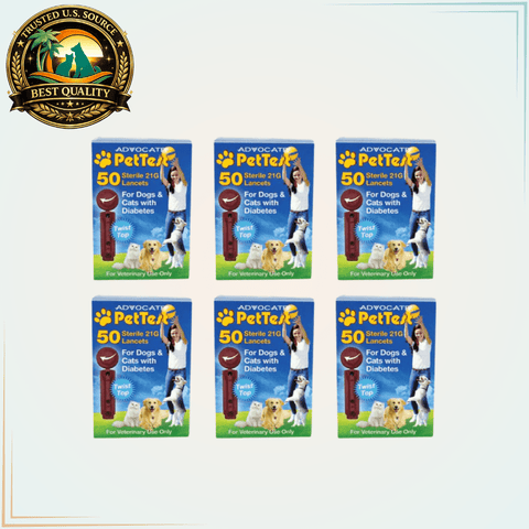 Advocate PetTest Sterile Twist Top Lancets - 21 Gauge - 300 Lancets - Calvetsupply