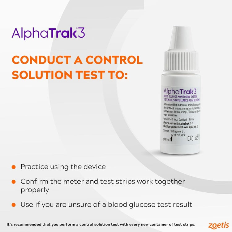 AlphaTrak 3 Control Solution - 2x4 mL Bottles - Calvetsupply