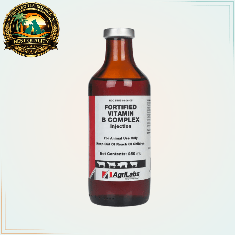 B Complex Fortified Injectable Vitamins - 250 ml. - Calvetsupply