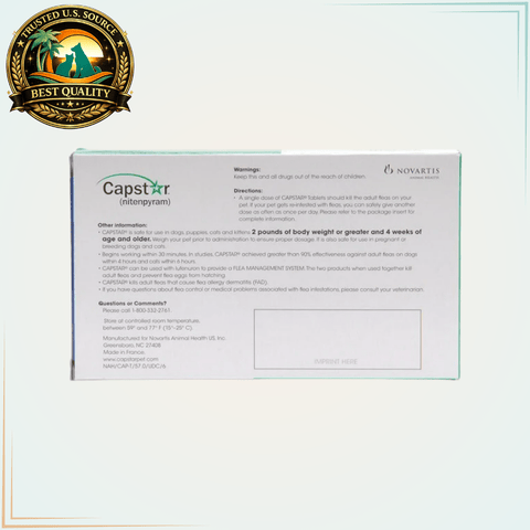 Capstar Flea Tablets - Dogs to 25 lb. - Calvetsupply