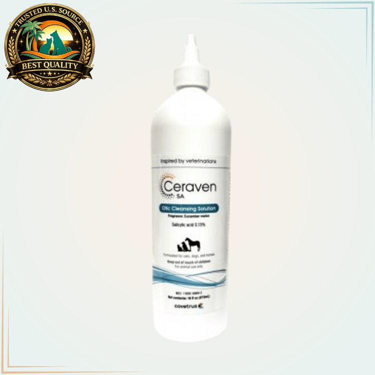 Ceraven SA (formerly Phyto S) Otic Cleansing Solution - Non Stinging - 16 oz. - Calvetsupply