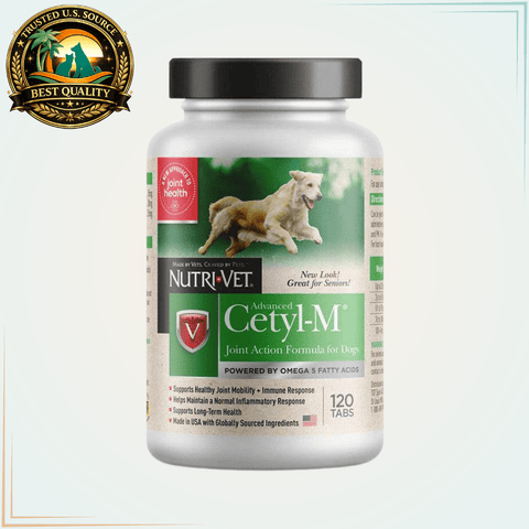 Cetyl M Joint Action Formula for Dogs 120 Tablets - Calvetsupply