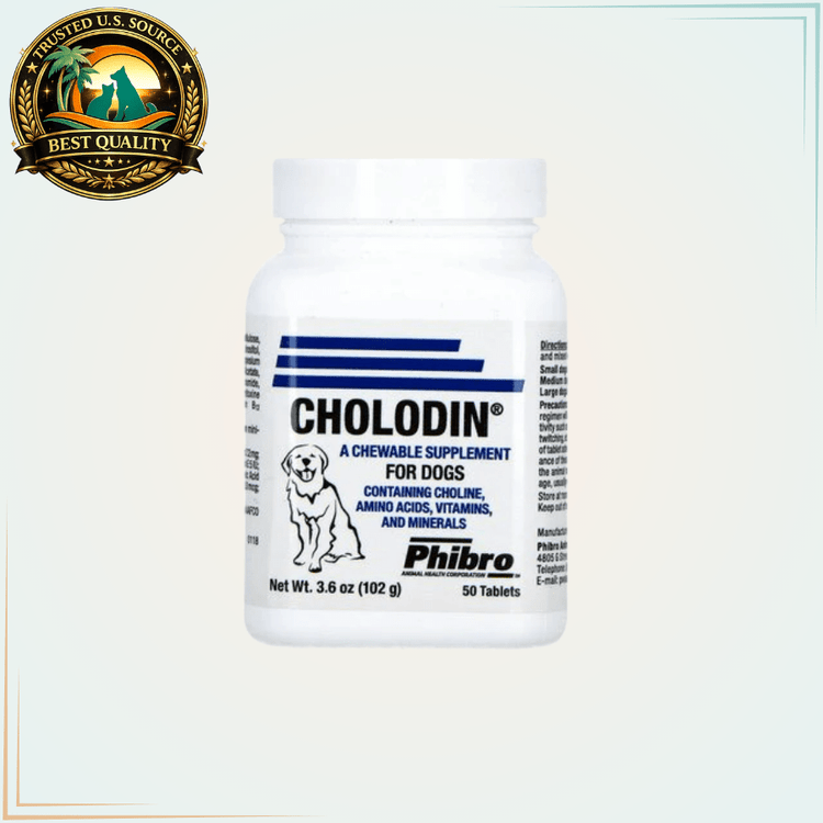 Cholodin for Dogs and Cats- 50 Tablets - Calvetsupply