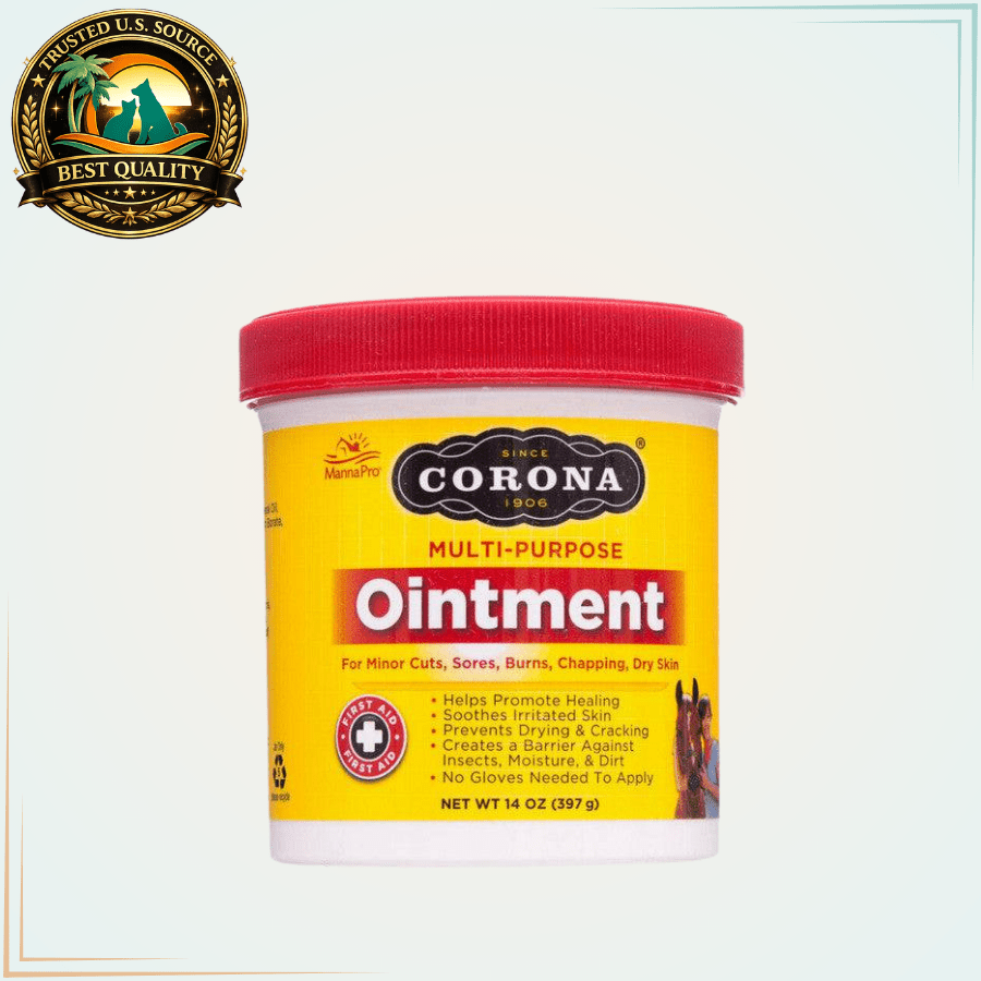 Corona Multi-Purpose Ointment for Horses, Cattle, Dogs, and Cats 14 Oz - Calvetsupply