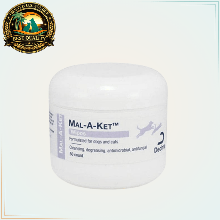 Dechra Mal-A-Ket Wipes for Dogs and Cats 50 Wipes - Calvetsupply