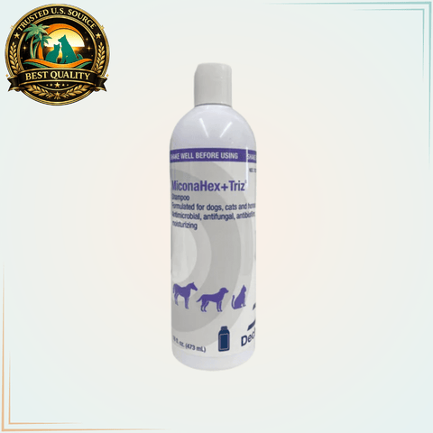 Dechra MiconaHex + Triz Antimicrobial Shampoo 16 Oz - Calvetsupply