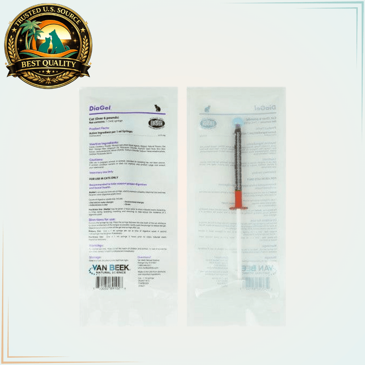 DiaGel Anti-Diarrhea and Digestive Support - 1ml For Cats Over 6lbs - Calvetsupply