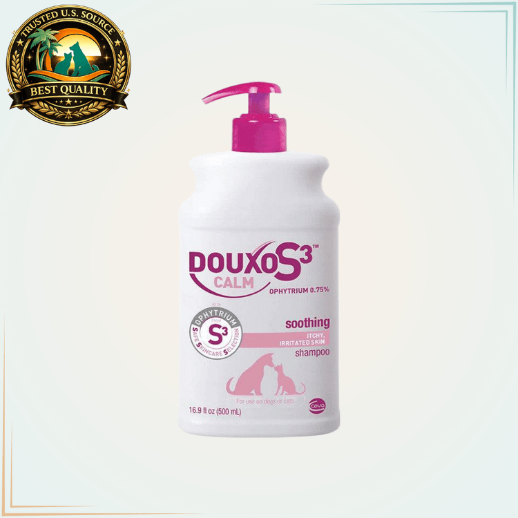 Douxo Calm Allergy Shampoo for Dogs and Cats 16.9 Oz - Calvetsupply