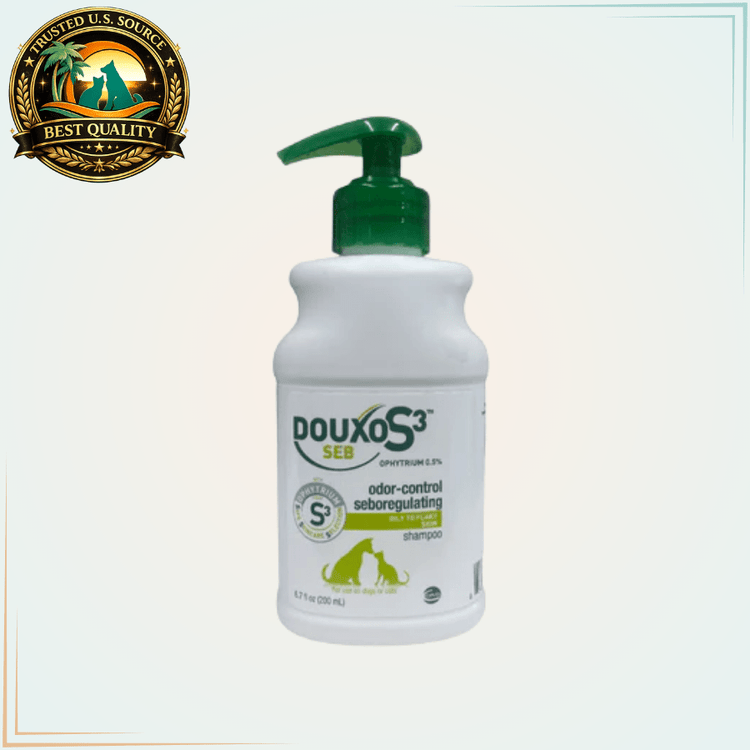 Douxo S3 Seborrhea Shampoo for Dogs & Cats 6.7 Oz (200mL) - Calvetsupply