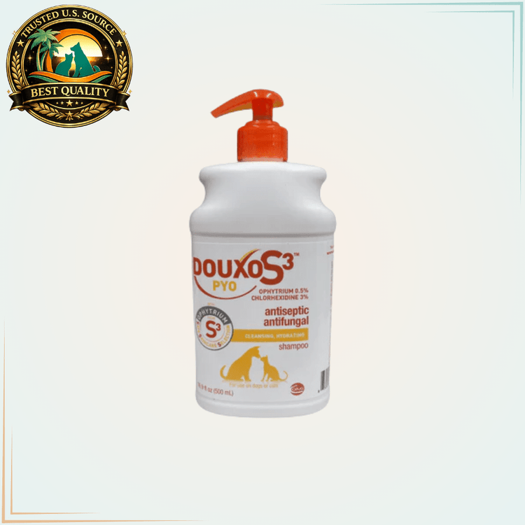 DouxoS3 PYO Chlorhexidine + Ophytrium Shampoo 16.9 Oz (500 mL) - Calvetsupply