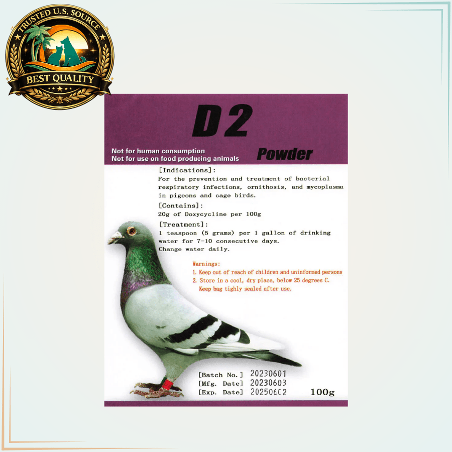 Doxycycline 20% Powder – Broad-Spectrum Antibiotic for Birds & Exotic Pets - Calvetsupply