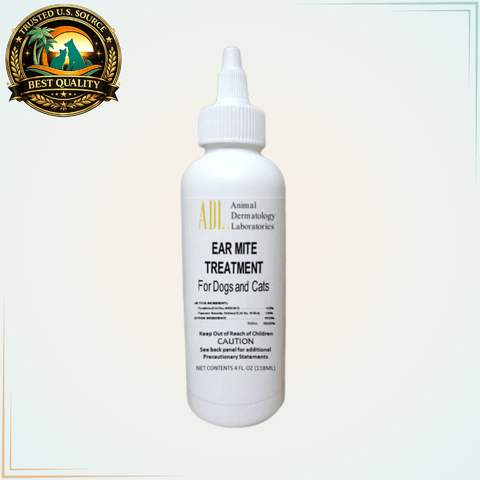 Ear Mite Treatment for Dogs and Cats - large 4 oz. - Calvetsupply