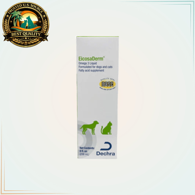 EicosaDerm Omega-3 Nutritional Supplement for Pets 8 Oz - Calvetsupply