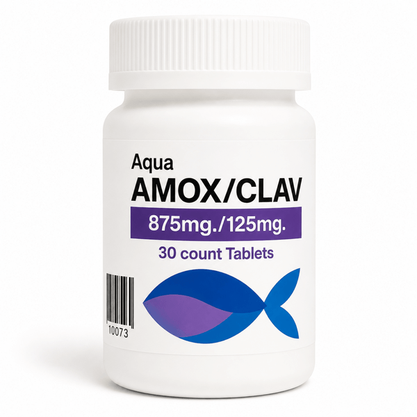 fish amoxicillin clavulanate 875/125mg 875mg/125mg – 30 Count - Calvetsupply