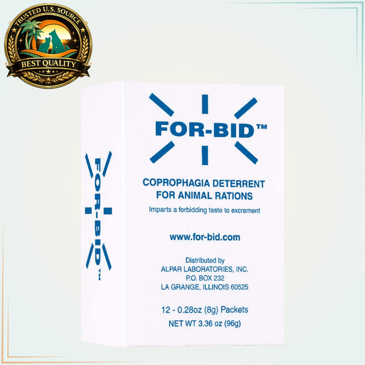 For-bid for Dogs Stop Stool Eating Coprophagia (12 Packets) - Calvetsupply