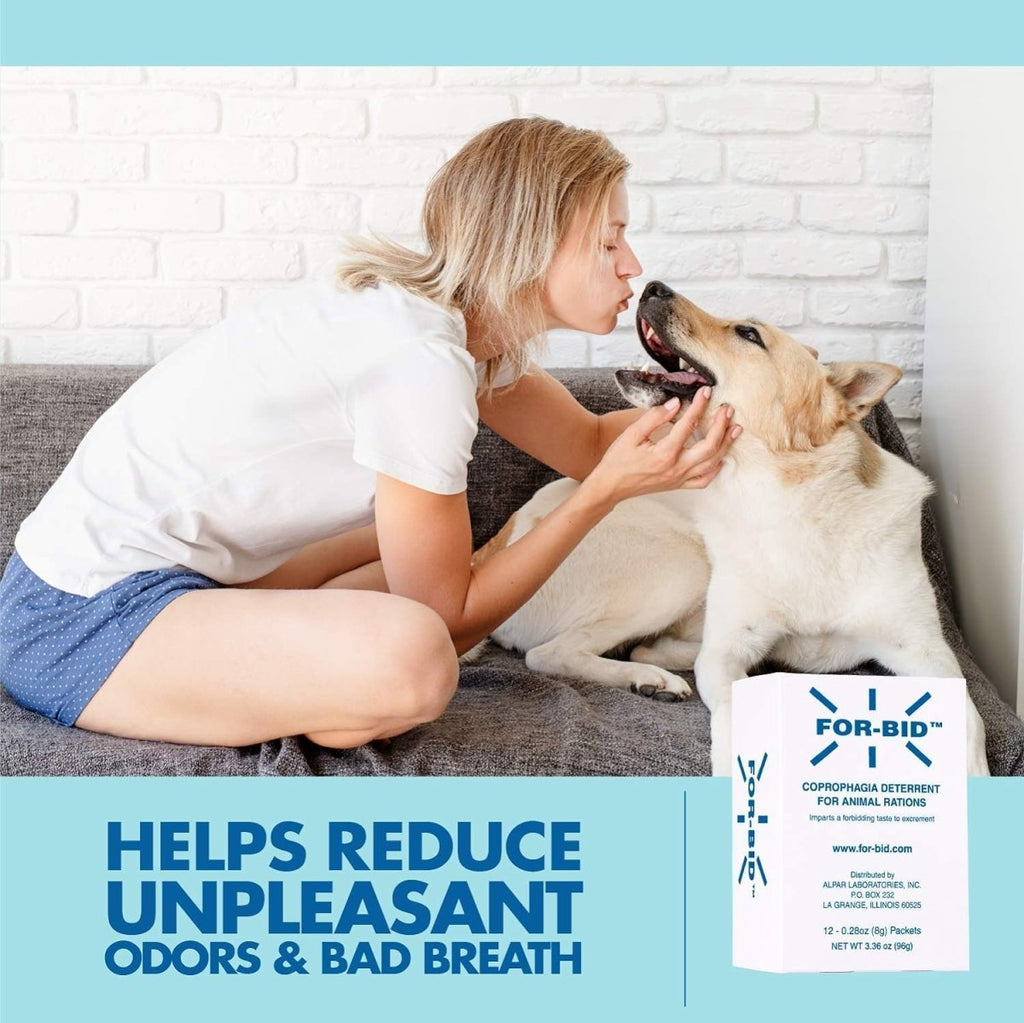 For-bid for Dogs Stop Stool Eating Coprophagia (12 Packets) - Calvetsupply