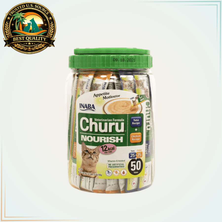 Inaba Churu Nourish Veterinary Formula Appetite Motivator Tuna & Chicken 50 Tubes - Calvetsupply