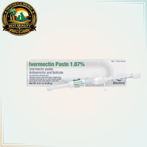 Ivermectin Paste - 6.08 gram size - This may be substituted with Dechra or Durvet Brands due to availability - Calvetsupply