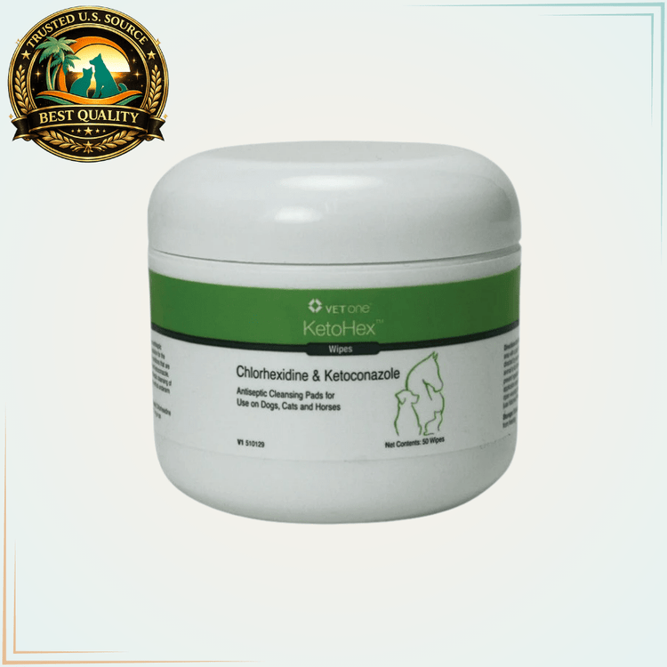 Ketohex Wipes - Chlorhexidine and Ketoconazole - 50 wipes - Calvetsupply