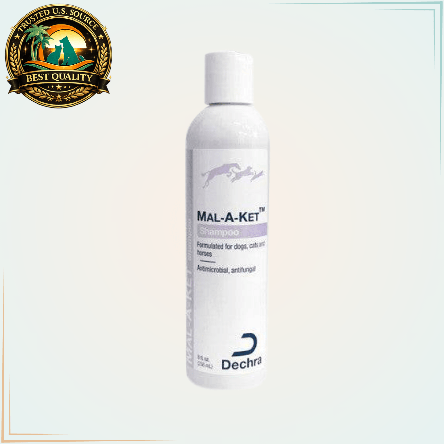 Mal-A-Ket AntiFungal Shampoo for Dogs Cats and Horses 8 Oz - Calvetsupply