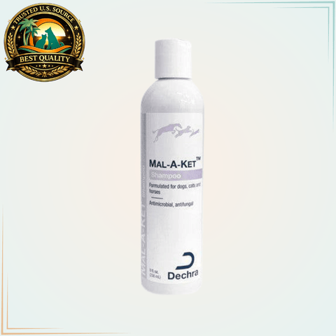 Mal-A-Ket AntiFungal Shampoo for Dogs Cats and Horses 8 Oz - Calvetsupply