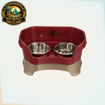Neater Feeder Deluxe Mess-Free Dog Bowls MEDIUM 19-40 lb Cranberry - Calvetsupply