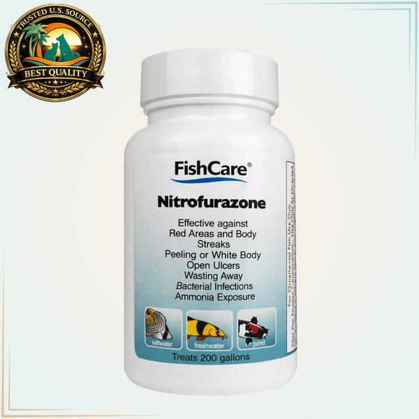 Nitrofurazone Fish Antibiotic Powder for Ulcers & Fin Rot – 200 Gallons - Calvetsupply
