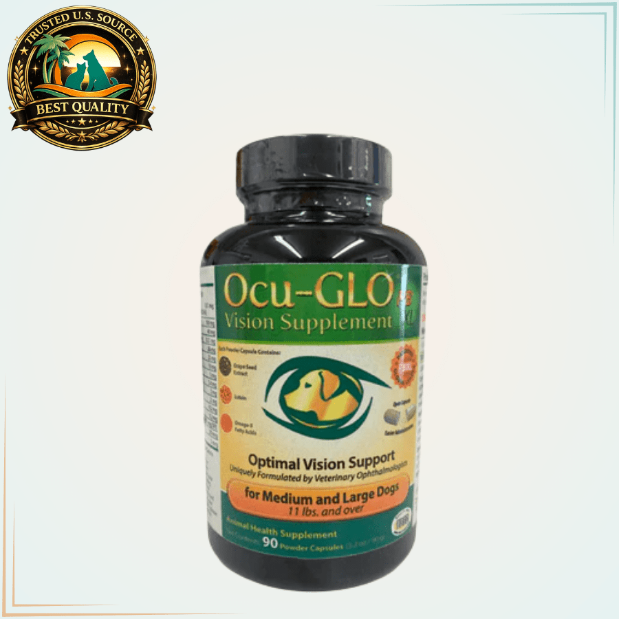 Ocu Glo PB XL Vision Support Supplement for Medium & Large Dogs 90 Capsules - Calvetsupply