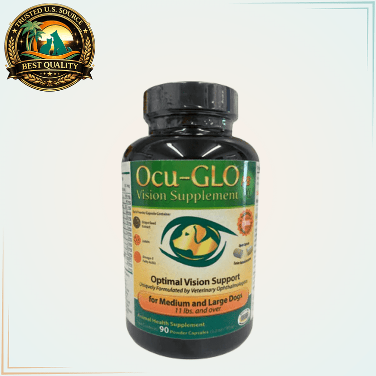 Ocu Glo PB XL Vision Support Supplement for Medium & Large Dogs 90 Capsules - Calvetsupply