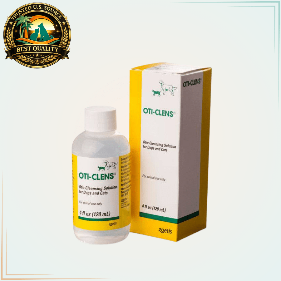 Oti-Clens Ear Cleansing Solution for Dogs and Cats 4 fl. oz. - Calvetsupply