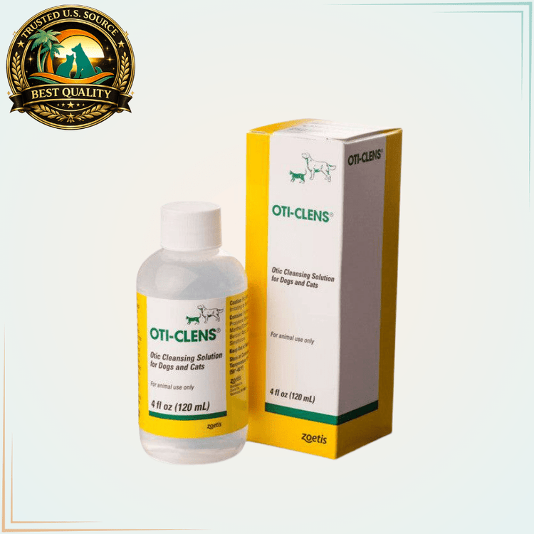 Oti-Clens Ear Cleansing Solution for Dogs and Cats 4 fl. oz. - Calvetsupply