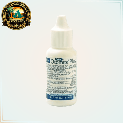 Otomite Plus - Ear Mite Treatment - 15 ml. - Calvetsupply