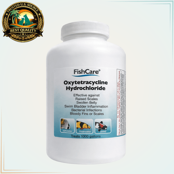 Oxytetracycline Broad-Spectrum Fish Antibiotic Powder – 1,000 Gallons - Calvetsupply