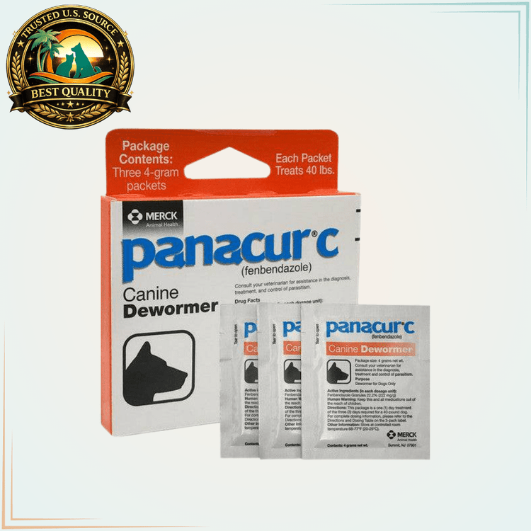 Panacur C Dewormer for Dogs (3 Packets) 4 Gram - Calvetsupply