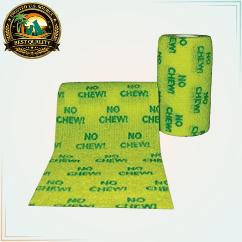 PetFlex No Chew Cohesive Flexible Bandage - 4 inch wide - 1 roll - Calvetsupply