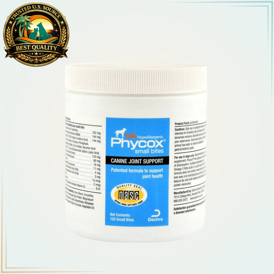 Phycox HA Small Bites Joint Supplement for Dogs 120 Chews - Calvetsupply